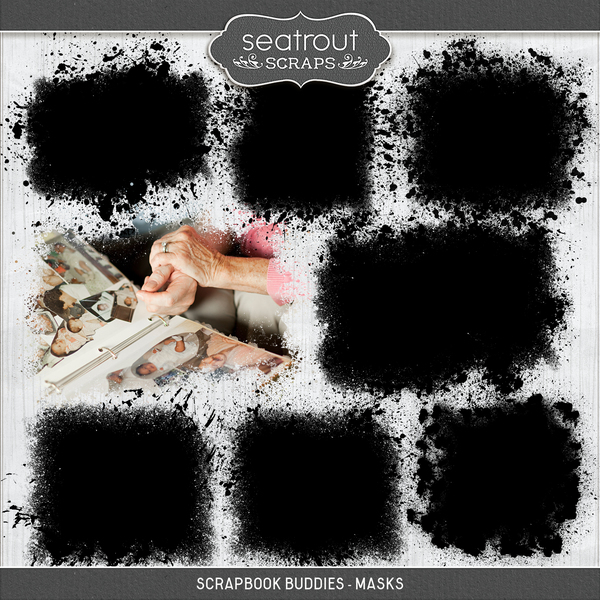 Scrapbook Buddies - Masks Digital Art - Digital Scrapbooking Kits