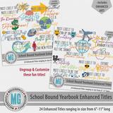 School Bound Yearbook Enhanced Titles