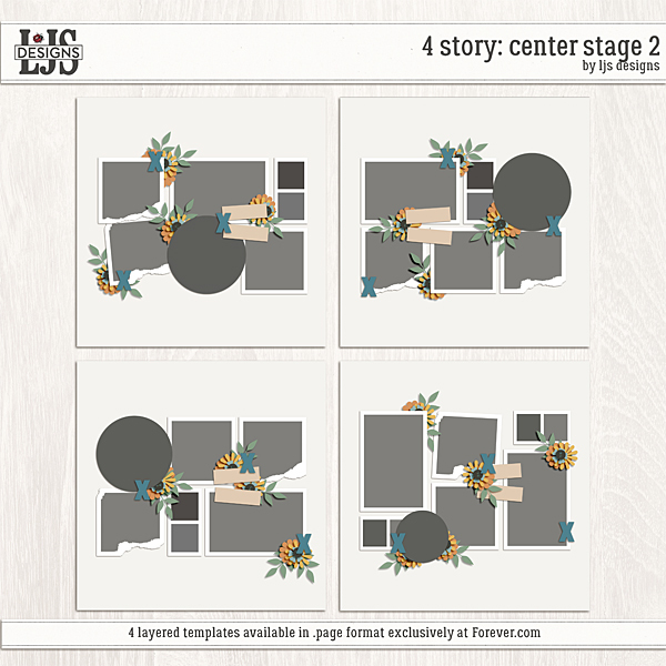 4 Story - Center Stage 2 Digital Art - Digital Scrapbooking Kits