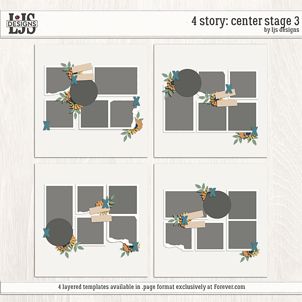 4 Story - Center Stage 3 Digital Art - Digital Scrapbooking Kits