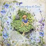Cluster Border Background Papers Set 14