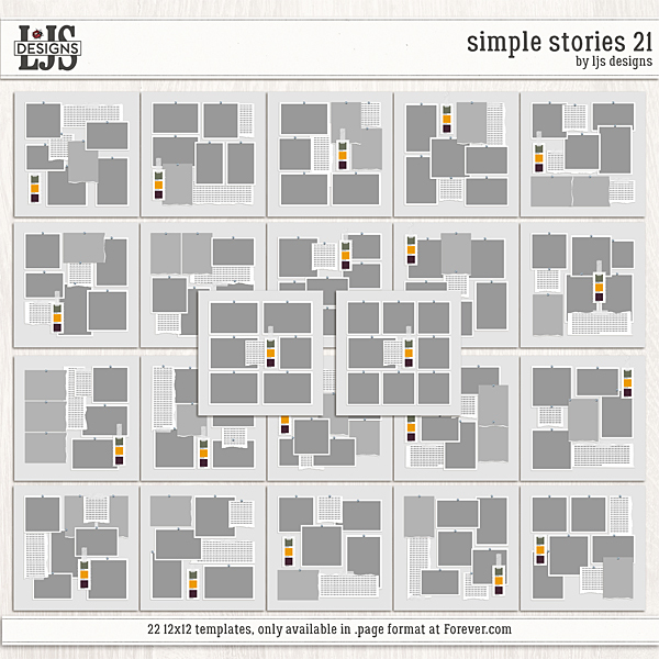 Simple Stories 21 Digital Art - Digital Scrapbooking Kits