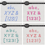Back to School Scribbles Alpha Bundle