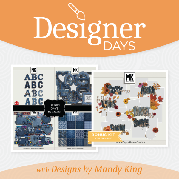 Designs by Mandy King Designer Days Exclusive Bundle 01 - September 2026 Digital Art - Digital Scrapbooking Kits