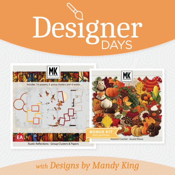 Designs by Mandy King Designer Days Exclusive Bundle 03 - September 2026 Digital Art - Digital Scrapbooking Kits