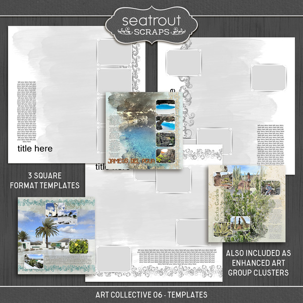 Art Collective 06 - Templates Digital Art - Digital Scrapbooking Kits