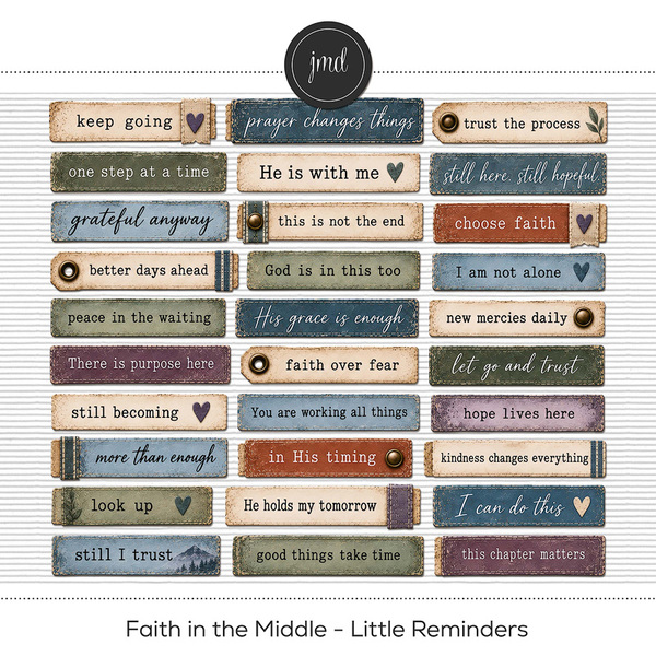 Faith in the Middle - Little Reminders Digital Art - Digital Scrapbooking Kits