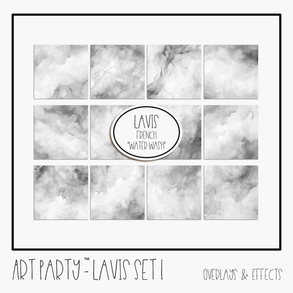 Art Collective 06 - Lavis - Set 1 - Overlays & Effects Digital Art - Digital Scrapbooking Kits