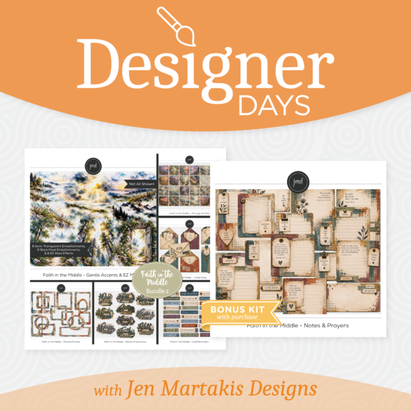 Jen Martakis Designs Designer Days Exclusive Bundle 02 - September 2026 Digital Art - Digital Scrapbooking Kits