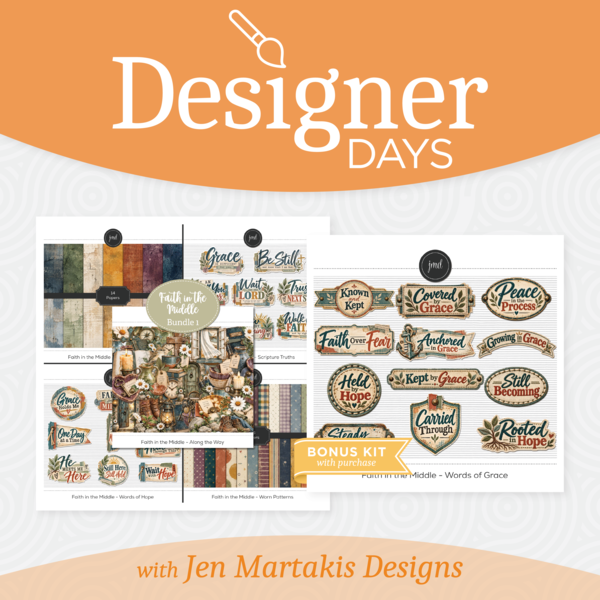 Jen Martakis Designs Designer Days Exclusive Bundle 01 - September 2026 Digital Art - Digital Scrapbooking Kits
