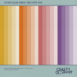 Textured Solids Sunrise Tones Paper Pack