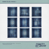 Denim Collage Papers 3