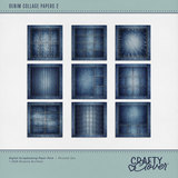 Denim Collage Papers 2