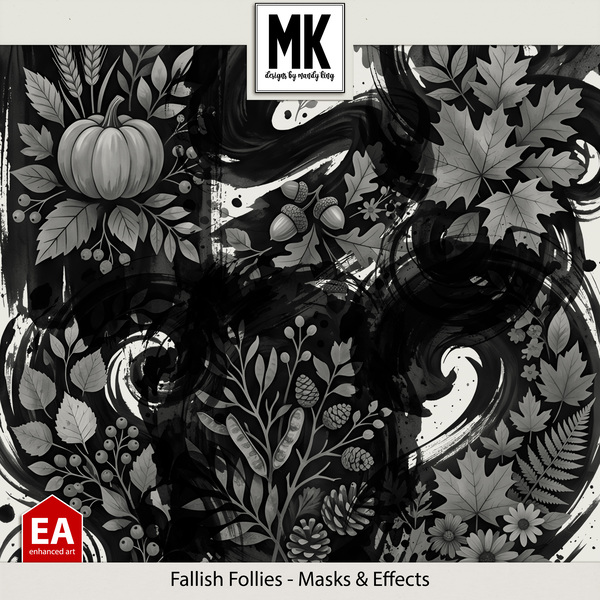 Fallish Follies - Masks & Effects Digital Art - Digital Scrapbooking Kits