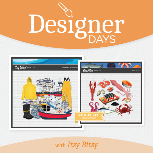Itsy Bitsy Designer Days Exclusive Bundle - September 2026 Digital Art - Digital Scrapbooking Kits