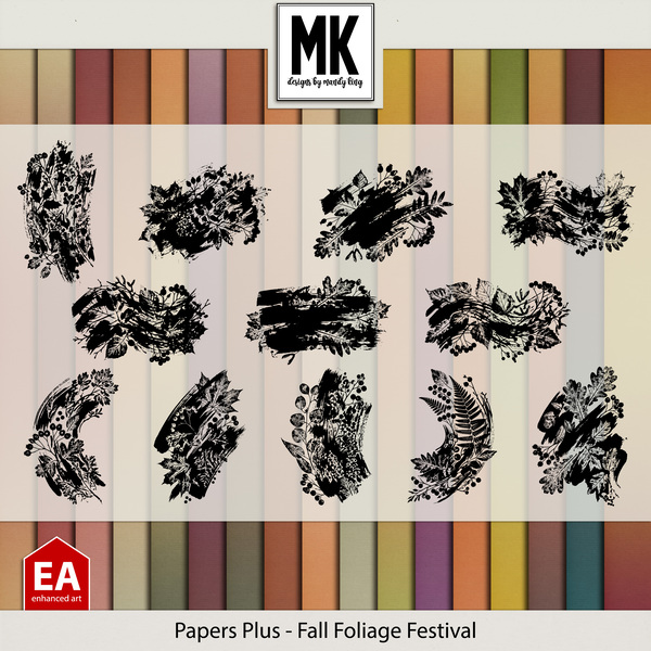 Papers Plus - Fall Foliage Festival Digital Art - Digital Scrapbooking Kits