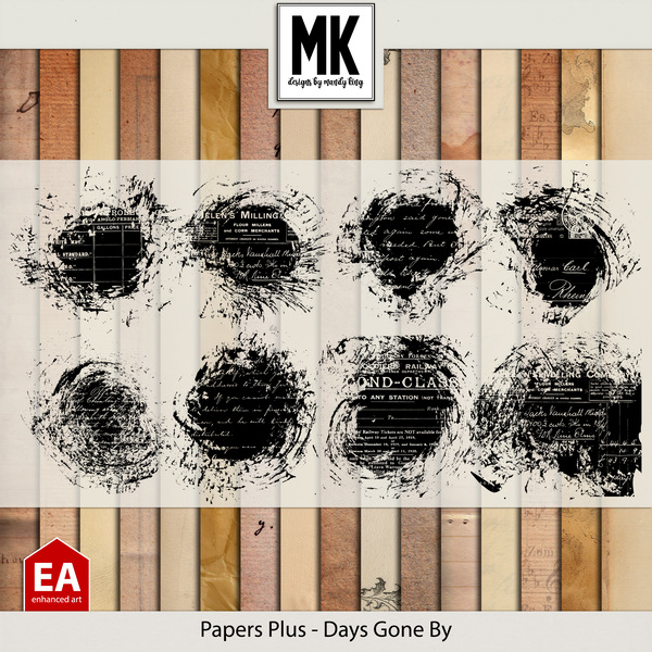 Papers Plus - Days Gone By Digital Art - Digital Scrapbooking Kits