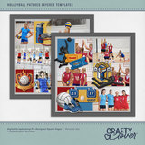 Volleyball Patches Layered Templates