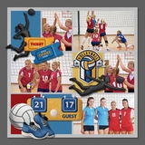 Volleyball Patches Layered Templates