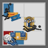 Volleyball Patches Layered Templates