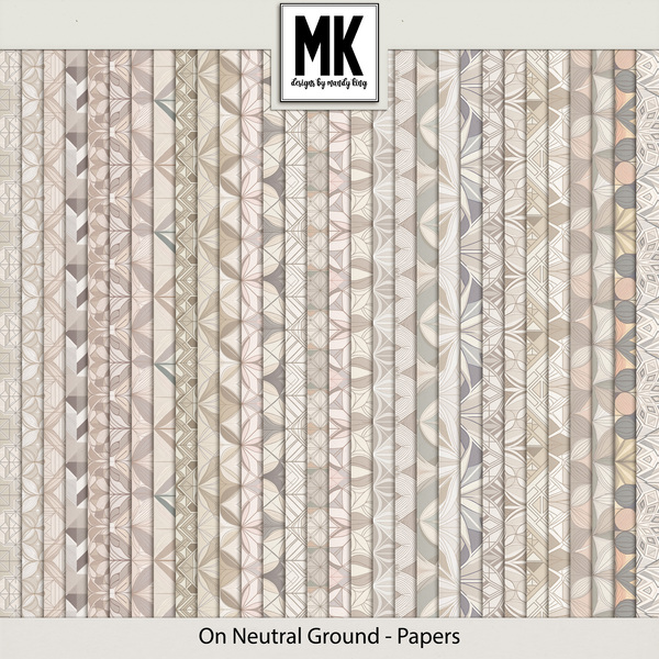 On Neutral Ground - Papers Digital Art - Digital Scrapbooking Kits