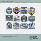 Greece Travel Patches