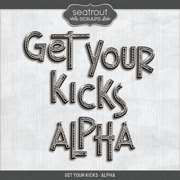 Get Your Kicks - Alpha Digital Art - Digital Scrapbooking Kits