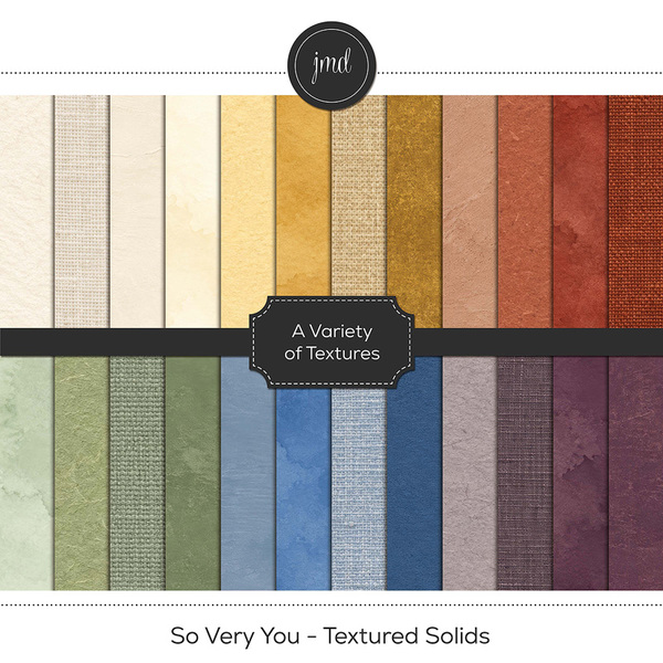 So Very You - Textured Solids Digital Art - Digital Scrapbooking Kits