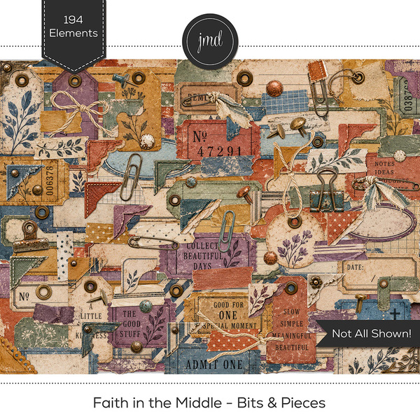 Faith in the Middle - Bits & Pieces Digital Art - Digital Scrapbooking Kits