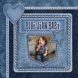 Textured Dark Denim Paper Pack