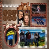 Brown Twill Collage Papers 1