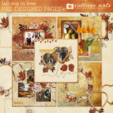 Fall-ing in Love Pre-designed Pages