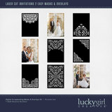 Laser Cut Invitations 2 Easy Masks & Overlays