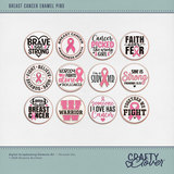 Breast Cancer Enamel Pins