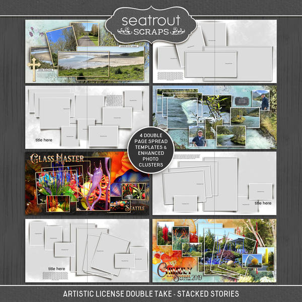 Artistic License Double Take - Stacked Stories Digital Art - Digital Scrapbooking Kits