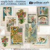 Simply Faith - Christmas Art Journal Cards
