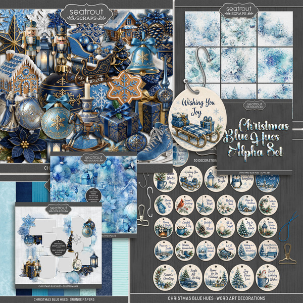 Christmas Blue Hues Bundle