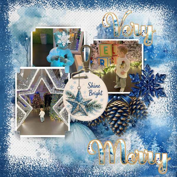 Christmas Blue Hues Bundle | Digital Art