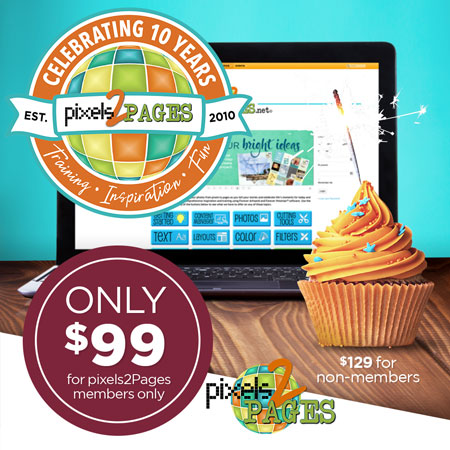Get your Virtual pixels2Pages10th Birthday Party tickets while supplies last! Get your Virtual pixels2Pages10th Birthday Party tickets while supplies last!