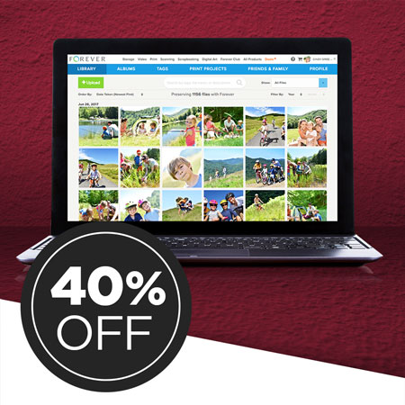 Save 40% on ALL FOREVER Storage® single payments! Save 40% on ALL FOREVER Storage® single payments!