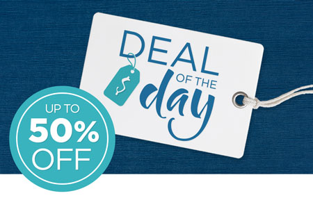 Save 50% on the Deal of the Day! Save 50% on the Deal of the Day!