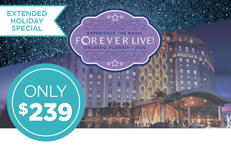 Get your FOREVER Live 2020 Convention ticket for just $239! Get your FOREVER Live 2020 Convention ticket for just $239!