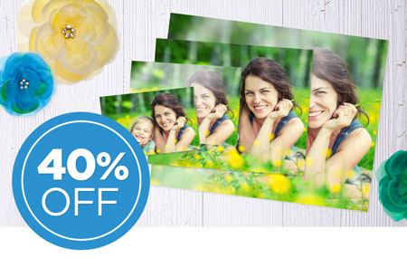 Save 40% on photo prints! Save 40% on photo prints!