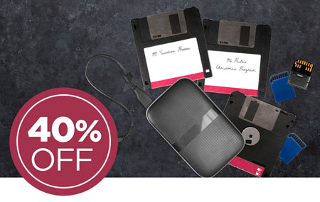 Return your media conversion box to save 40% on Media Transfers to FOREVER! Return your media conversion box to save 40% on Media Transfers to FOREVER!