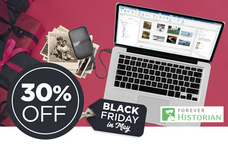 Save 30% on FOREVER Historian™ software! Save 30% on FOREVER Historian™ software!
