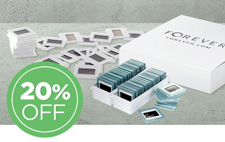 Return your media conversion box to save 20% on all slide conversion! Return your media conversion box to save 20% on all slide conversion!