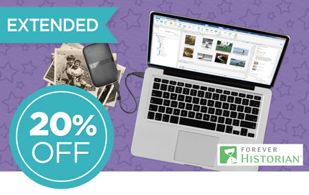 Save 20% on FOREVER Historian™ software! Save 20% on FOREVER Historian™ software!