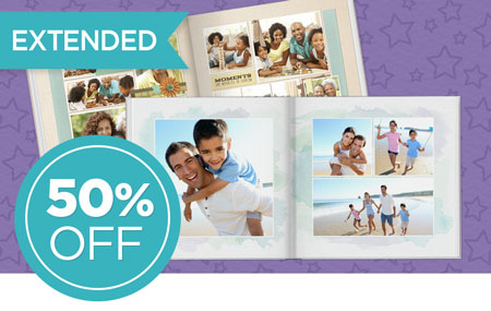 Save 50% on ANY photo books! Save 50% on ANY photo books!
