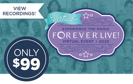 Missed FOREVER Live!? It's not too late to purchase a ticket and view all event recordings! Missed FOREVER Live!? It's not too late to purchase a ticket and view all event recordings!