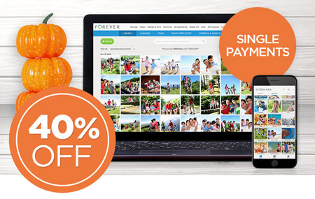 Save 40% on any size FOREVER Storage® single payments! Save 40% on any size FOREVER Storage® single payments!